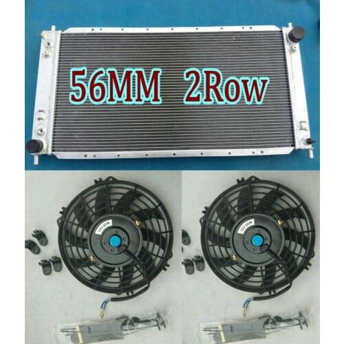 56MM 2Row Aluminum Radiator For Ford F Series Pickup F150 F250 Expedition 4.2L V6 4.6L 5.4L V8 256/281 1997-1998 Lobo 2001-2002
