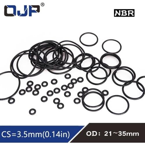 20PC/lot Rubber Ring NBR Sealing O Ring CS3.5mm OD21/22/23/24/25/26/27/28/29/30/31/32/33/34/35mm O-Ring Seal Gasket Oil Ring