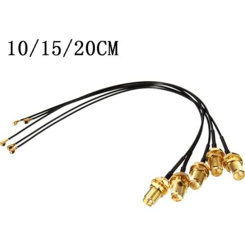 5PCS Extension Cord IPX to RP SMA Female Connector Antenna WiFi Pigtail Cable G6DC