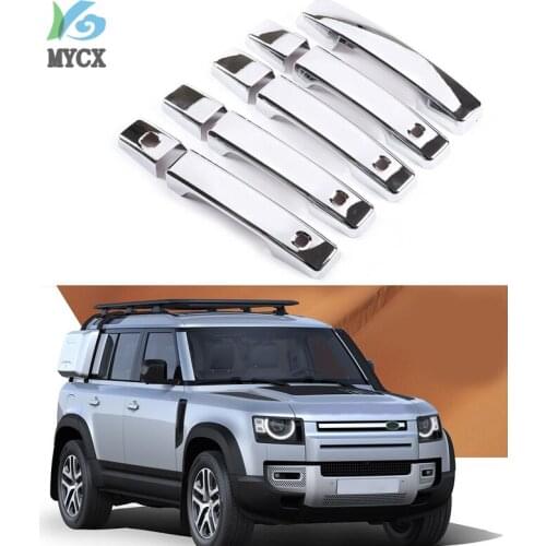For Land Rover Defender 110 2020 2021 Car Door Handle Trim Sticker Car Accessories Exterior Decoration 9pcs