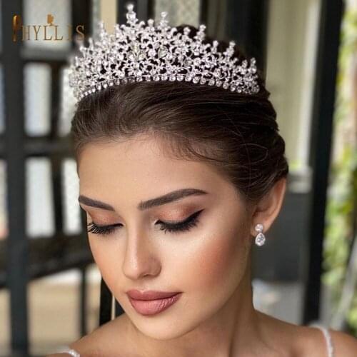 A73 Gold Silver Bridal Headwear Tiaras And Crowns Wedding Headband Princess Hair Jewelry Rhinestone Hair Accessories Headpiece