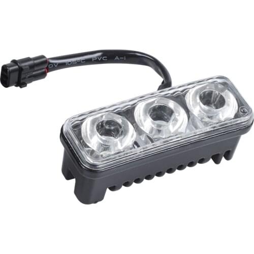 Car Vehicle DRL White 3 LED Daytime Running Lights Head Lamp 9W 2 Pcs