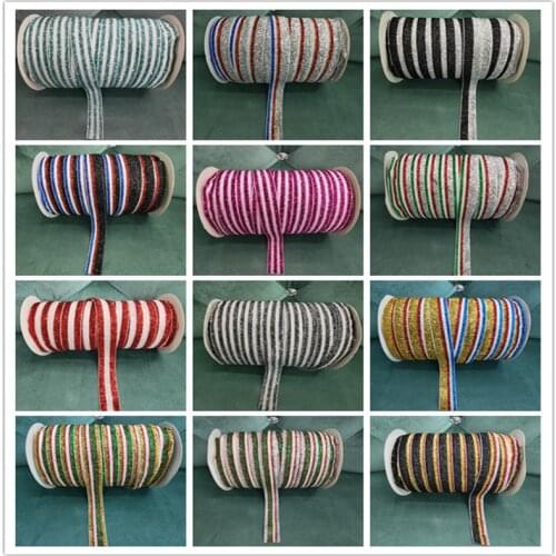 5 yds (20mm) Glitter Velvet Ribbon Wedding Party Decoration Handmade Ribbon Gift Wrapping Hair Bowknot DIY Christmas Ribbon