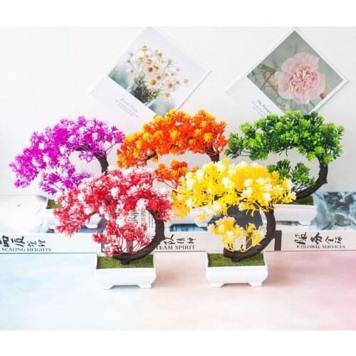 DIY simulation bonsai plant flower decoration Home Garden Hotel birthday party wedding celebration festival Christmas decoration