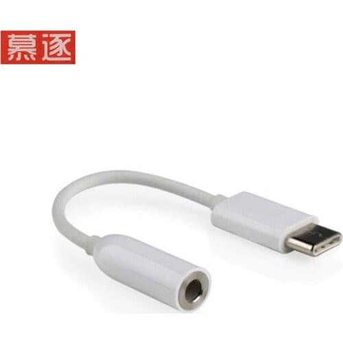 Type-C to 3.5mm Earphone cable Adapter usb 3.1 Type C USB-C male to 3.5 AUX audio female Jack for Xiaomi 6 Mi6 Letv 2