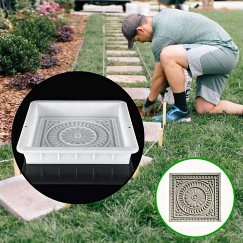 Beautiful Petal Cement Mold DIY Walkway Stepping Stones Cement Paving Mould For Garden Road Courtyard TN88