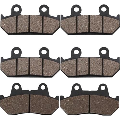 Cyleto Motorcycle Front and Rear Brake Pads for HONDA CBR 600 CBR600 CBR600F CBR 600F 1987 1988 1990