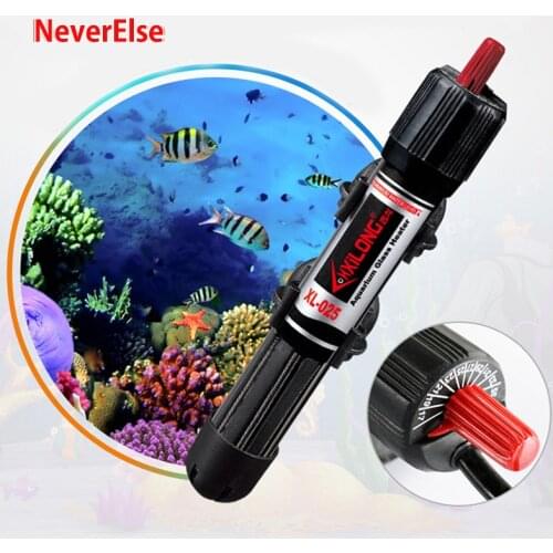 Aquarium Submersible Heater Adjustable 17-35degree Celsius 25W/50W Small Fish Tank Temperature Controller Underwater Heating Rod