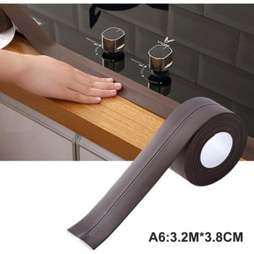 PVC Waterproof Wall Sticker Sink Stove Kitchen Bathroom Bathtub Corner Sealant