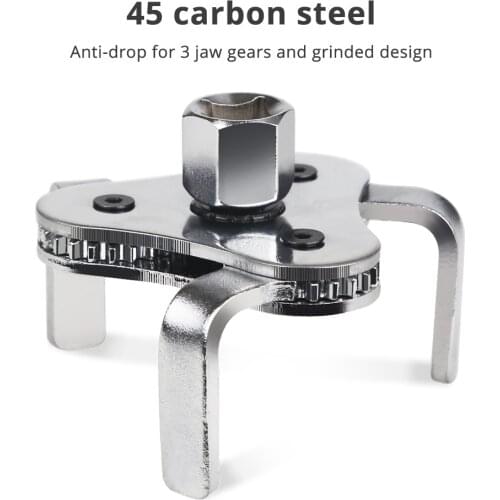 Auto Oil Filter Wrench Car Repair Tools Adjustable Two Way Oil Filter Wrench 3 Jaw Remover Tool For Cars Trucks 53-108mm