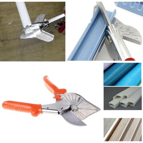 45-120Â° Multi Angle Pipe Scissor PVC Wire Trunking Mitre Trim Cutter Hand Tool