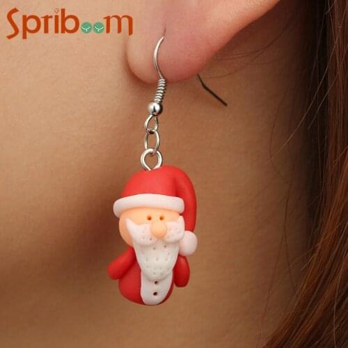 Christmas Earrings for Girls Fashion Jewelry Accessories Snowman Studs Earring New 2020 Christmas Gifts Halloween Party Earings