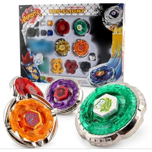 Spinning Top Arena Spinning Top Metal Fight 4D 4 Gyro Box Metal Fusion Launcher Grip Children Kid Gifts Classic Toys