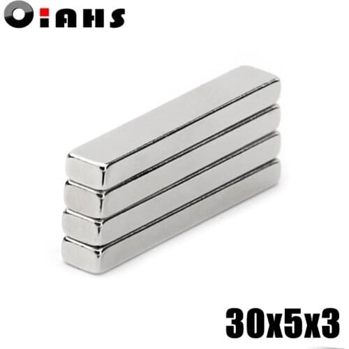 500pcs F30x5x3mm Super Powerful Strong Rare Earth Block NdFeB Magnet Neodymium N35 Magnets F30*5*3mm