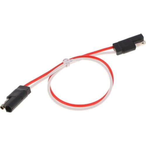 UC1211 12'' 18 AWG 2 Pin Quick Disconnect Harness Plug- Heavy Duty SAE Connector Cable