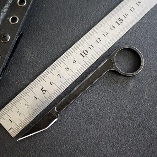 Outdoor EDC Cutting Tool Open Express Knives Pocket Knife 440C Steel Knife With K Sheath Tactical Survival Self Defense Tool