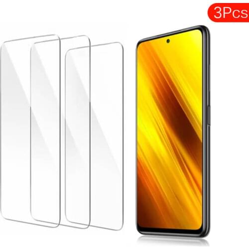 3Pcs Poco X3 NFC Glass For Xiaomi Poco X3 NFC Protective Glass Xaomi PocoX3 X3NFC Screen Protectors Poko X 3 3X Film Cover Armor