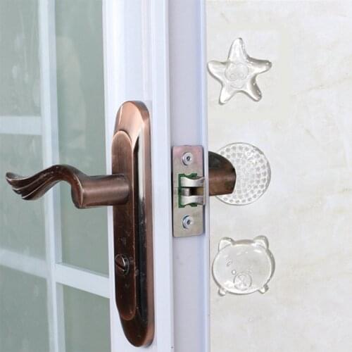 Protection Safety Shock Absorber Door Handle Bumpers Security Door Stoppers Transparent Wall Protectors Door Silent Crash Pad