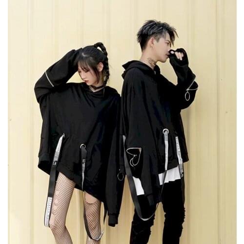 Hoodies Women Sweatshirt High Street Dark Department Large Size Hooded Female Hip-hop Tide Floating Loose Couple Hoodies