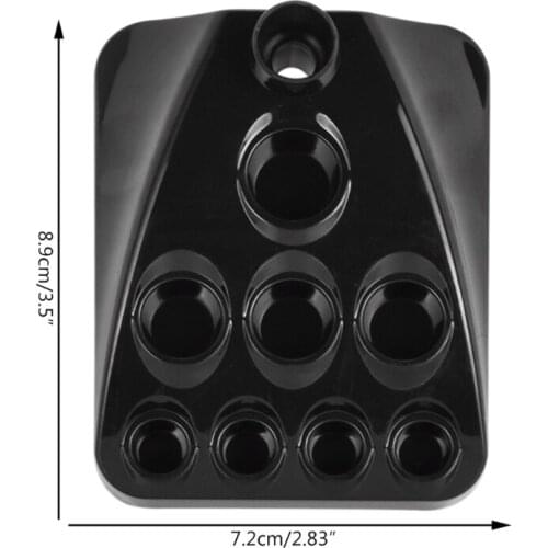 M4YA 9 Holes 2 in 1 Plastic Pen Holder Stand for Microblading Pigment Ink Cup