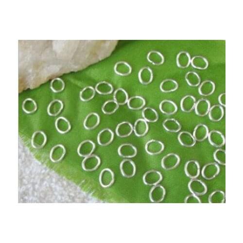 2000pcs Fashion Vintage Silver Oval Open Jump Rings 7*5mm For Jewelry Making Findings Bracelets Handmade Accessories Gifts P1759