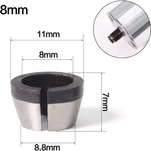 6mm 6.35mm 8mm Collet Chuck Adapter Engraving Trimming Machine Electric Router