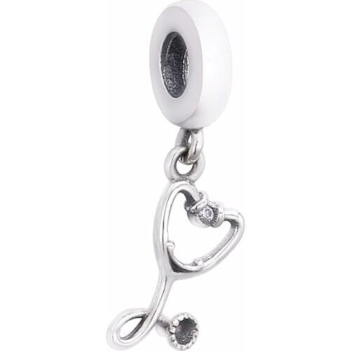 Ajax 925 Sterling Silver Fashion Vine Heart Charm Fit Chain Necklace Women Jewelry & Snake Bangle