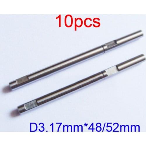 10Pcs 3.17mm*48/52mm Motor Shaft Axle Accessory for SUNNYSKY X2212/X2216 KV1250 Motor