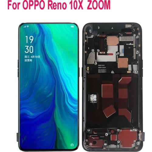AMOLED 6.6" For OPPO Reno 10X ZOOM CPH1919 LCD Display With Frame Touch Screen Digitizer Assembly