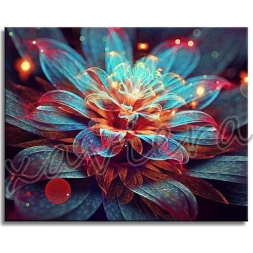 Xaviera Diy 5D Diamond Painting Begonia Flowers Art Picture of Rhinestone Full Diamond Embroidery Cross Stitch Handmade Artwork
