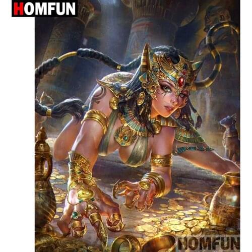 HOMFUN 5D DIY Diamond Painting Full Square/Round Drill "Cartoon girl" 3D Embroidery Cross Stitch gift Home Decor A03763