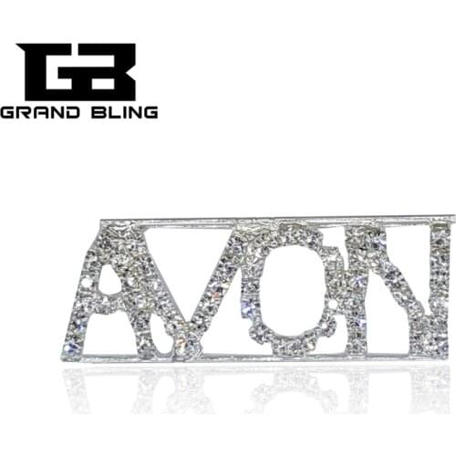 Austria Rhinestone Brooch Jewelry "AVON" Lapel Pin for Avon Ladies