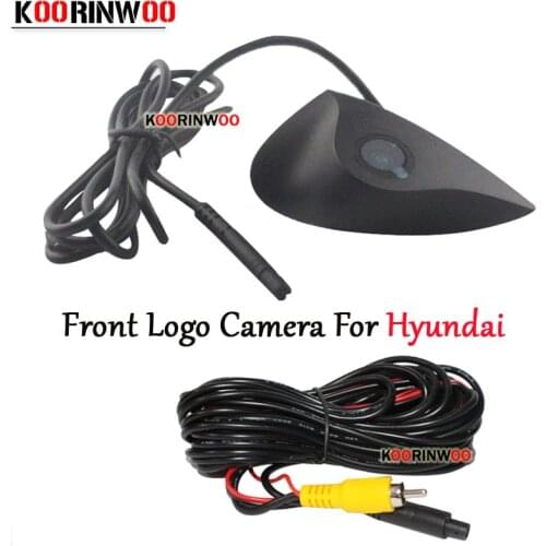Koorinwoo HD Special Car Logo Camera Front Camera For Hyundai Universal Colorful Parking Camera 12V RCA Wide Parking Assystance