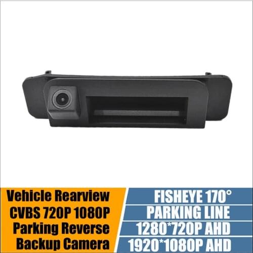 Vehicle Car Rear View Reverse Camera For Mercedes Benz C Class CLA W205 W117 Trunk Handle Auto Backup Parking Night Vision 1080P