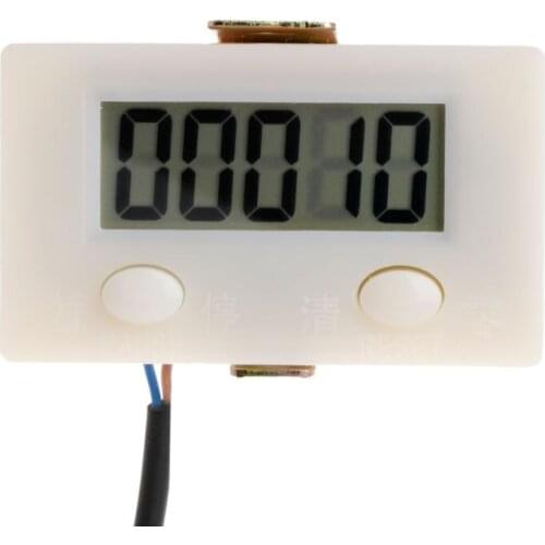 Digital 5 Digit LCD Electronic Punch Counter With Microswitch Reset&Pause Button