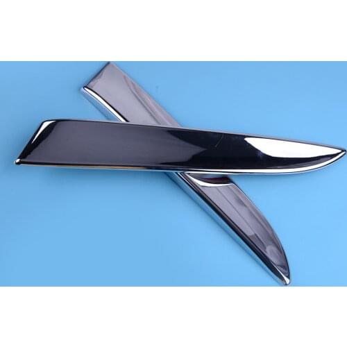 CITALL 2Pcs ABS Chrome Rear Window Windshield Side Spoiler Lid Cover Trim Garnish Molding Fit for Ford Kuga Escape 2013-2019