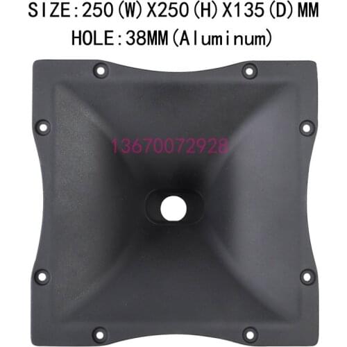 KROYWACH Pro audio Speaker 250X250 Aluminum Tweeter Horn for RCF Speaker Hole26MM ID:AZB