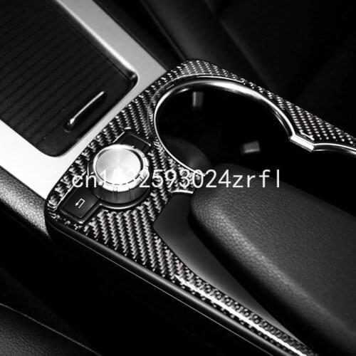 For Benz GLK glk260 glk300 glk200 gear water cup panel carbon fiber interior modification gear armrest sticker