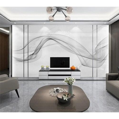 Custom wallpaper 3d modern light luxury jazz white ribbon обои background wall living room bedroom mural papel de pared фотообои