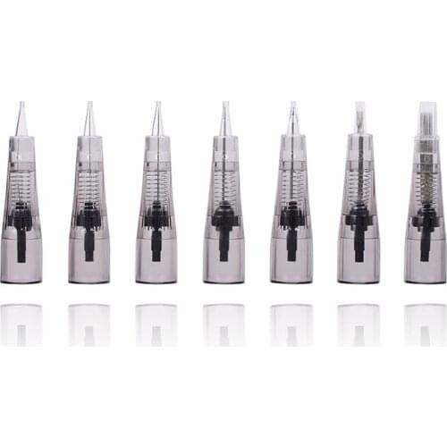 Makeup Microblading Needles Eyebrow Lip Tattoo Needle Cartridges Semi Body Permanent Makeup Accessory Push-in type 1P