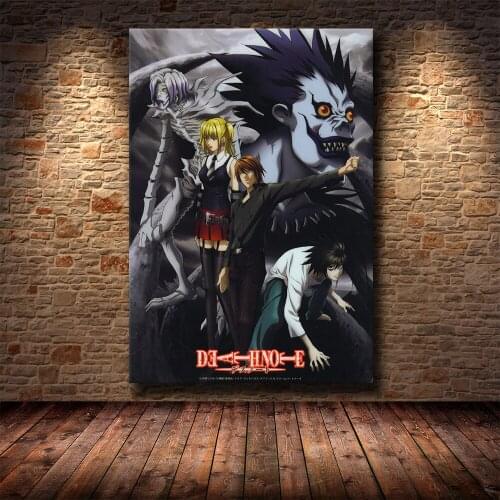 Japanese Anime Movie Death Note HD Print Canvas Painting Poster Living Room Bedroom Decoration Painting Friends Gift