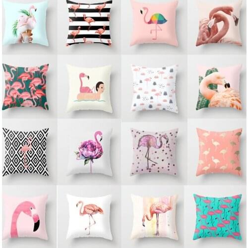 Mylb 45*45cm Square Decorative Throw Pillow Case Geometric Striped Print Flower Pillowcase For Home