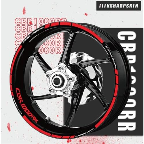 Motorcycle sticker personality wheel reflective decorative decal tire stripe film for Honda CBR1000RR CBR 1000RR CBR1000 RR