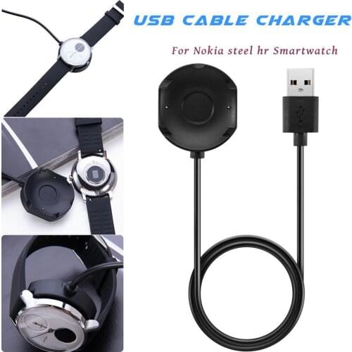 New Arrival 1M USB Charging Cable Base Charger Cable For Nokia steel hr Smart watch Smart Accessories