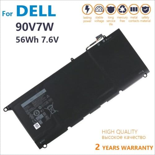 Genuine new 90V7W JHXPY JD25G 090V7W Laptop Battery For Dell XPS 13 9343 XPS13 9350 13D-9343 P54G 0N7T6 5K9CP RWT1R 0DRRP 56WH