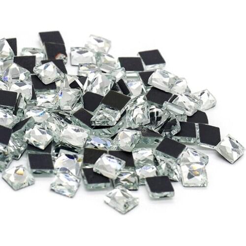 Crystal Clear 200pcs 4mm-10mm Hot-fix Rhinestones Flatback Iron on Strass Crystal Glue back Glass Stone for Clothes Dresses bags
