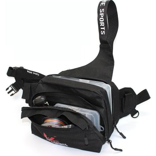 Fishing Waist Tackle Bag Waterproof Pack Case Storage Waist Shoulder Reel Lure Fanny Bag Pack 30*14*17cm Saltwater Freshwater