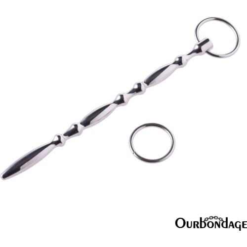 Ourbondage Stainless Steel Beauty Wand Shape Urethral Catheter Chastity Penis Insert Dilator Penis Sounding Sex Toy For Men