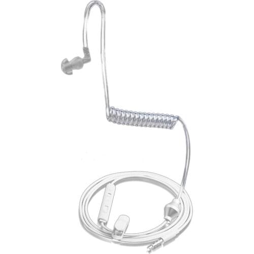 Ear Hook single earphone Anti Headphone Radiation Air Spring Duct Earhook headset with mic for iphone sansung all phone