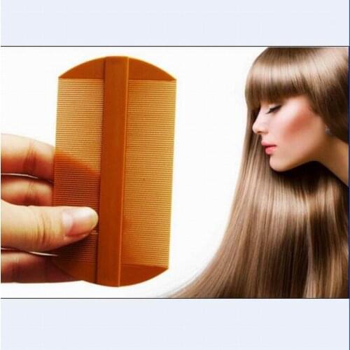 10CM double sides lice comb anti-static detangle louse comb plastic hairbrush as hairdressing hair care headlice cleaning tool
